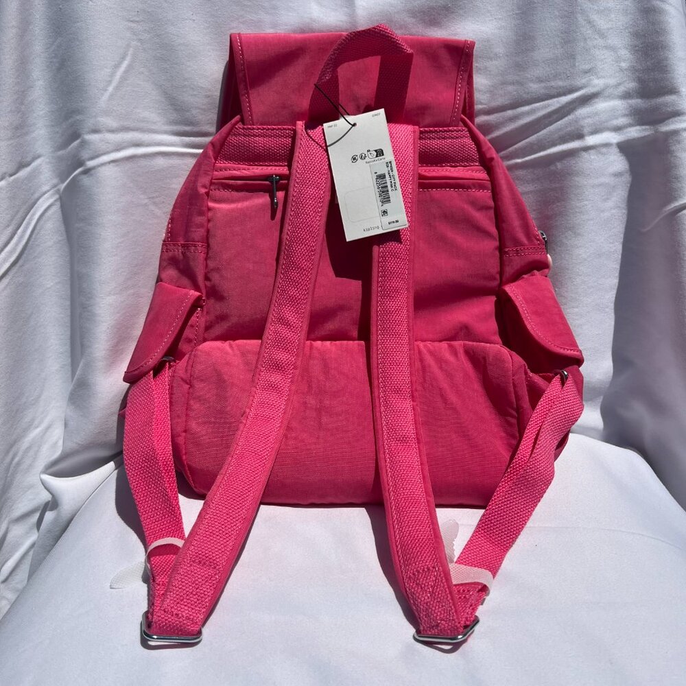 NWT Kipling Happy Pink City Pack Backpack - Picture 7 of 9